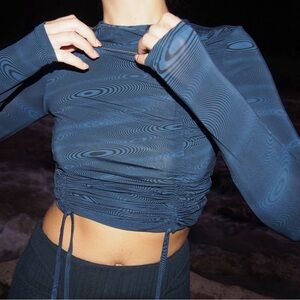 Paloma Wool Darwin Top in Dark Navy - S